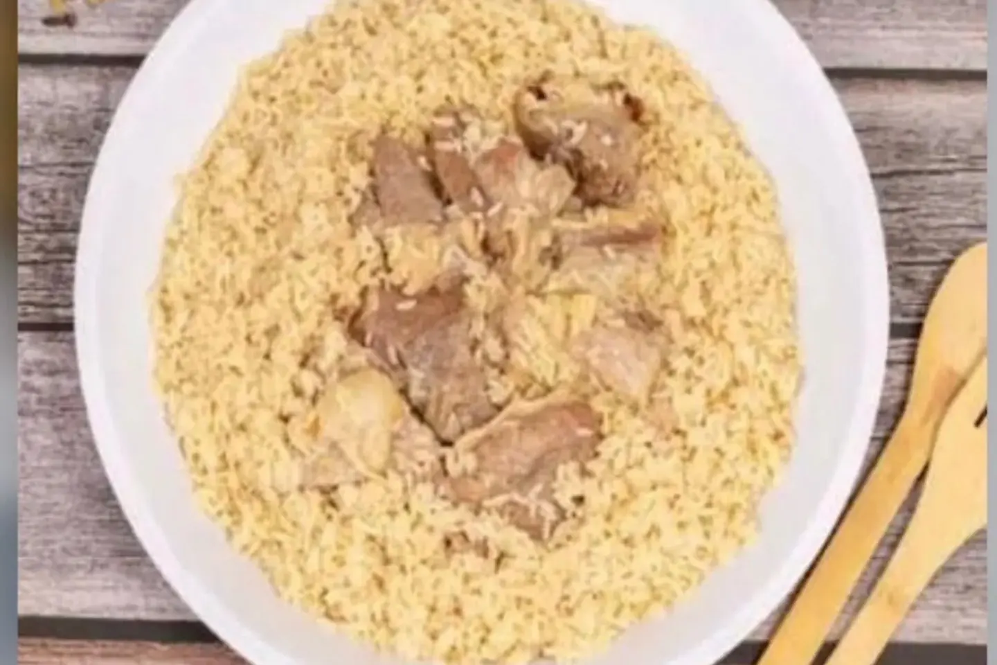 White Camel Meat With American Rice