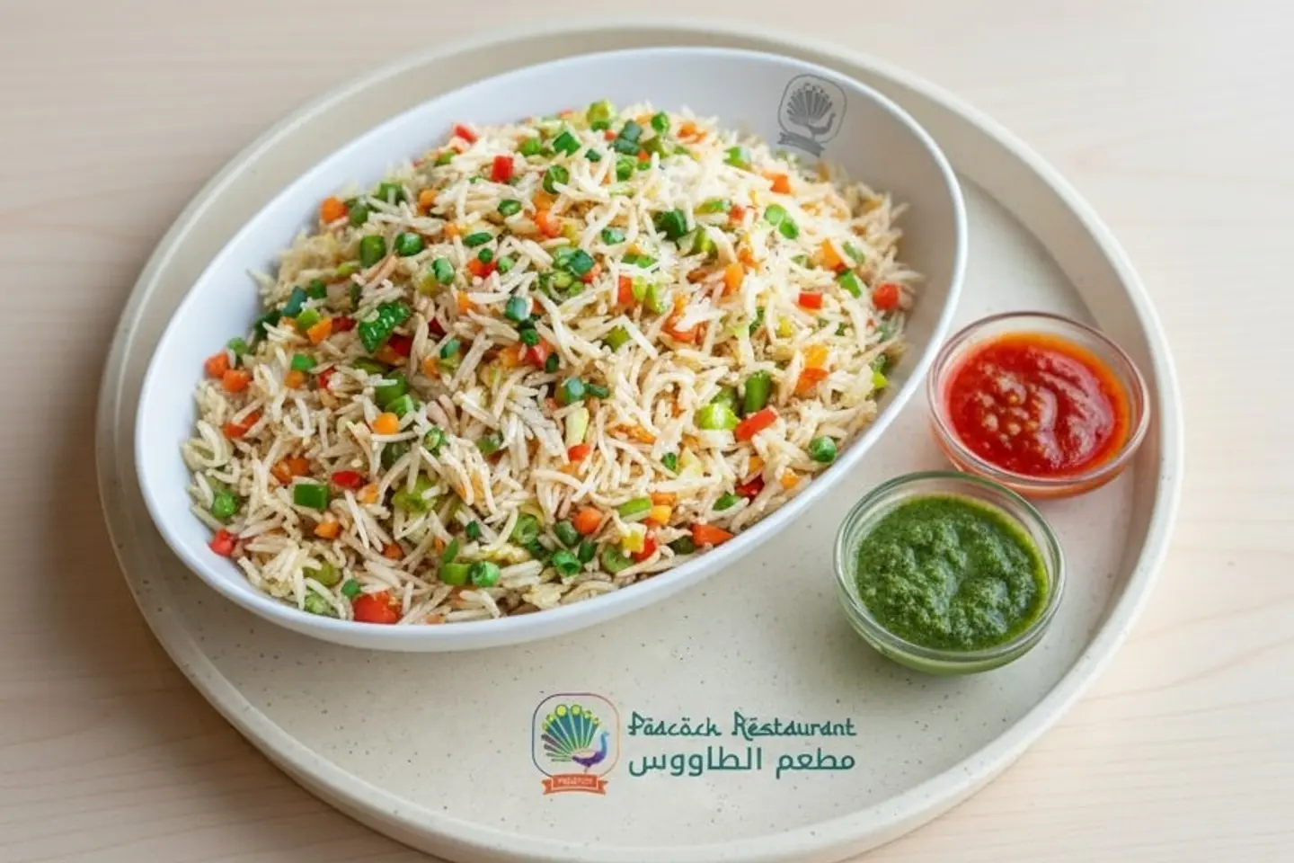 أرز مقلي بالخضار