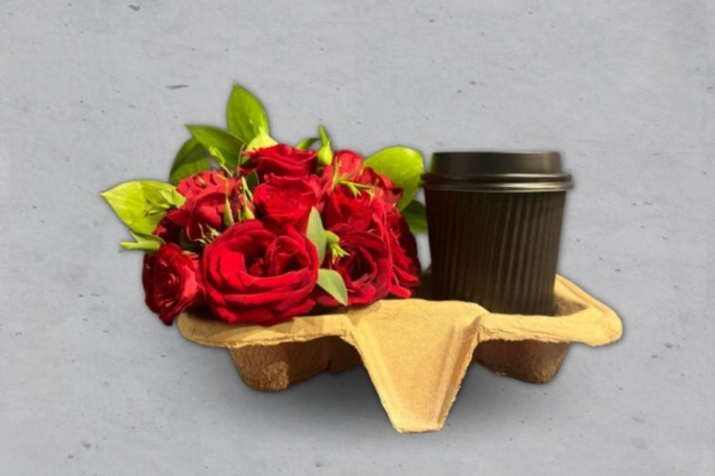 مشروب ساخن مع ورد