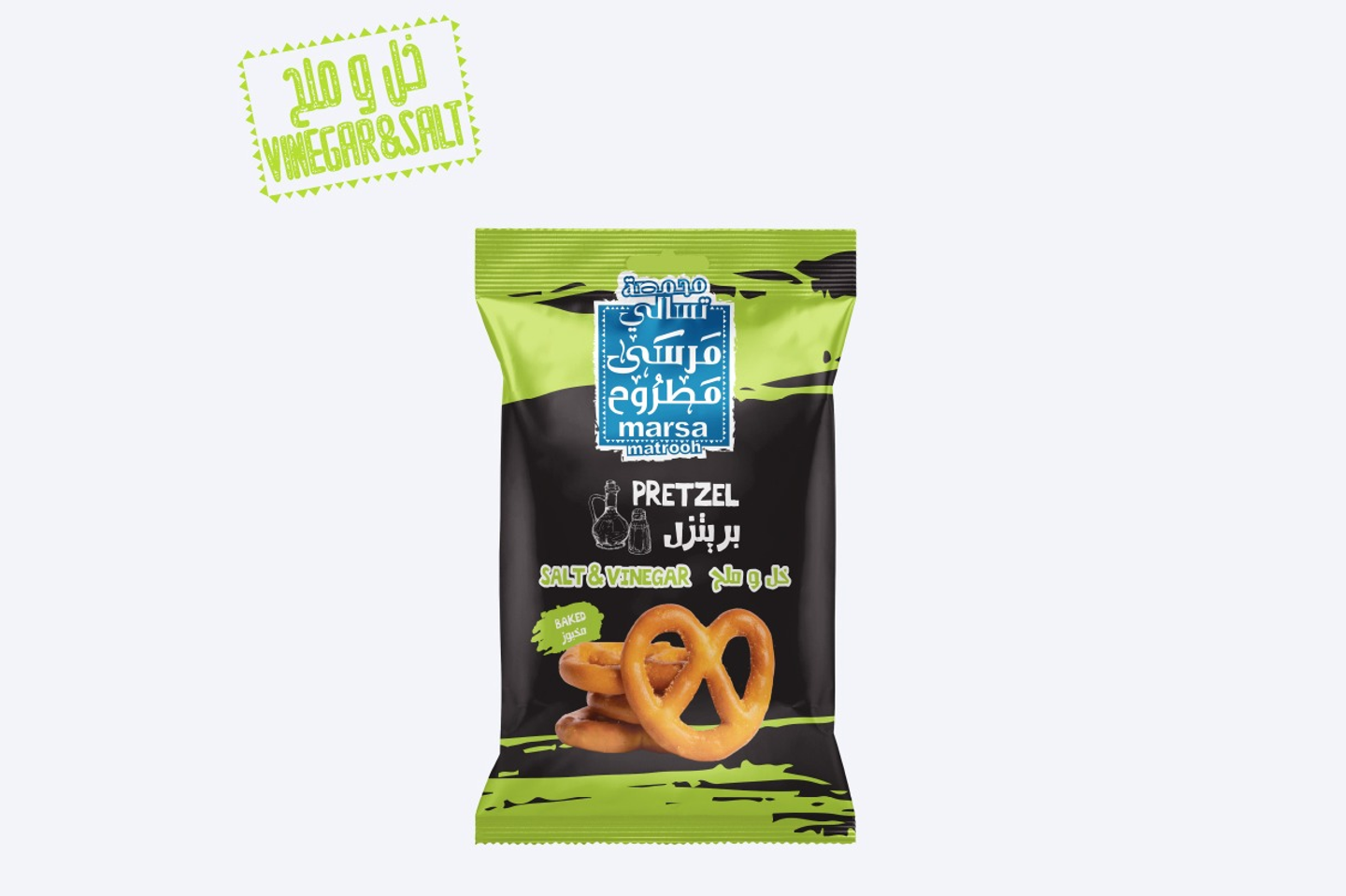 Pretzel Bag Salt With Vinegar Flavor 25 G