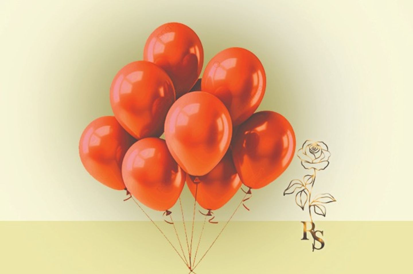 H045 Regular Red Helium Balloon