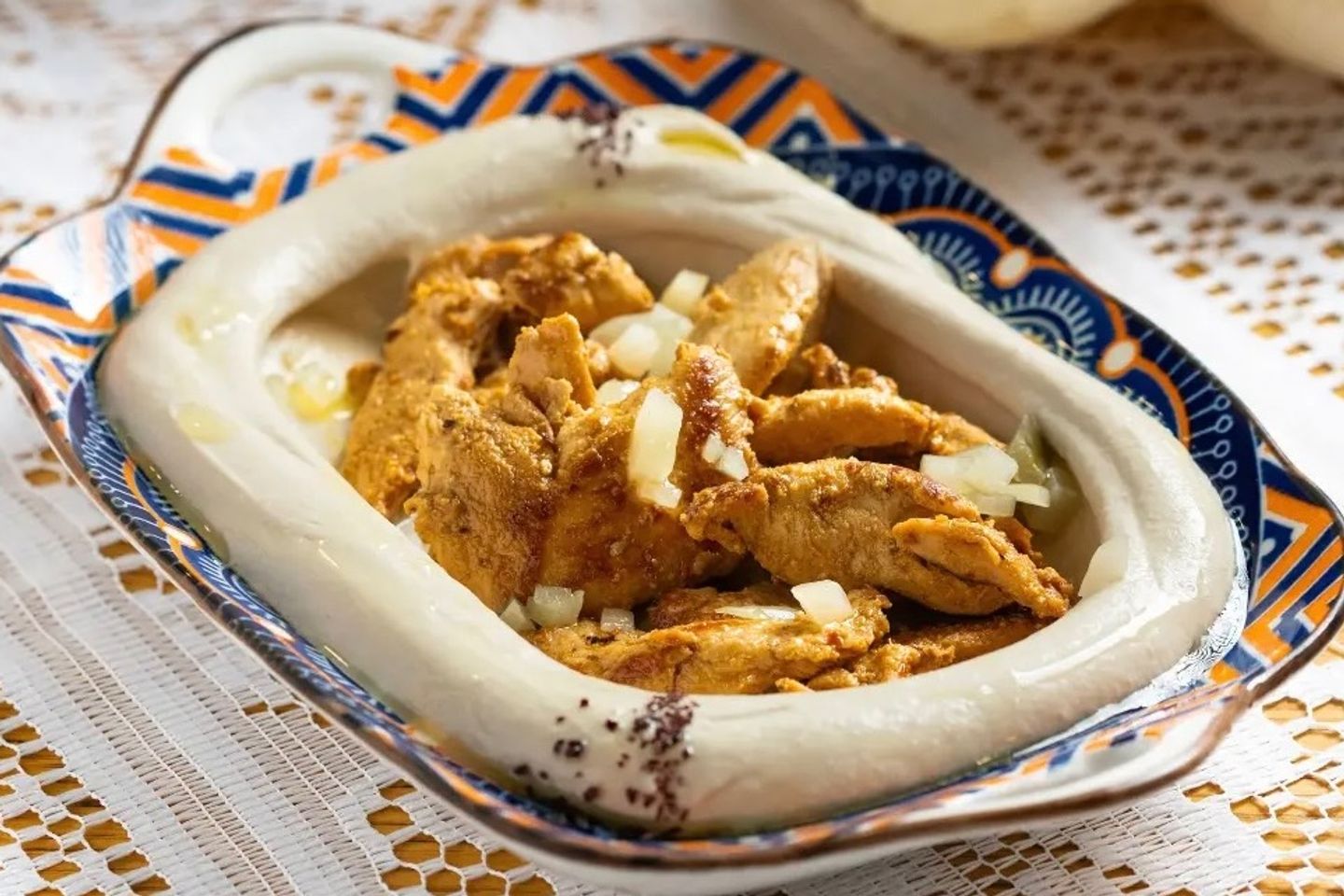 حمص مع الدجاج