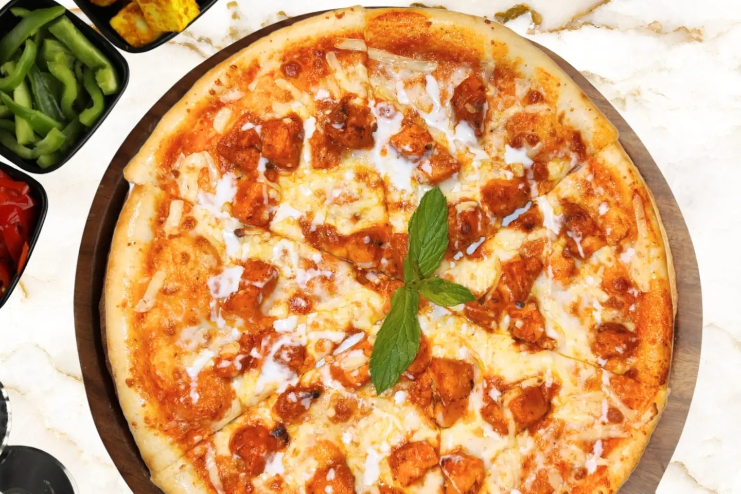 Butter Chicken Pizza