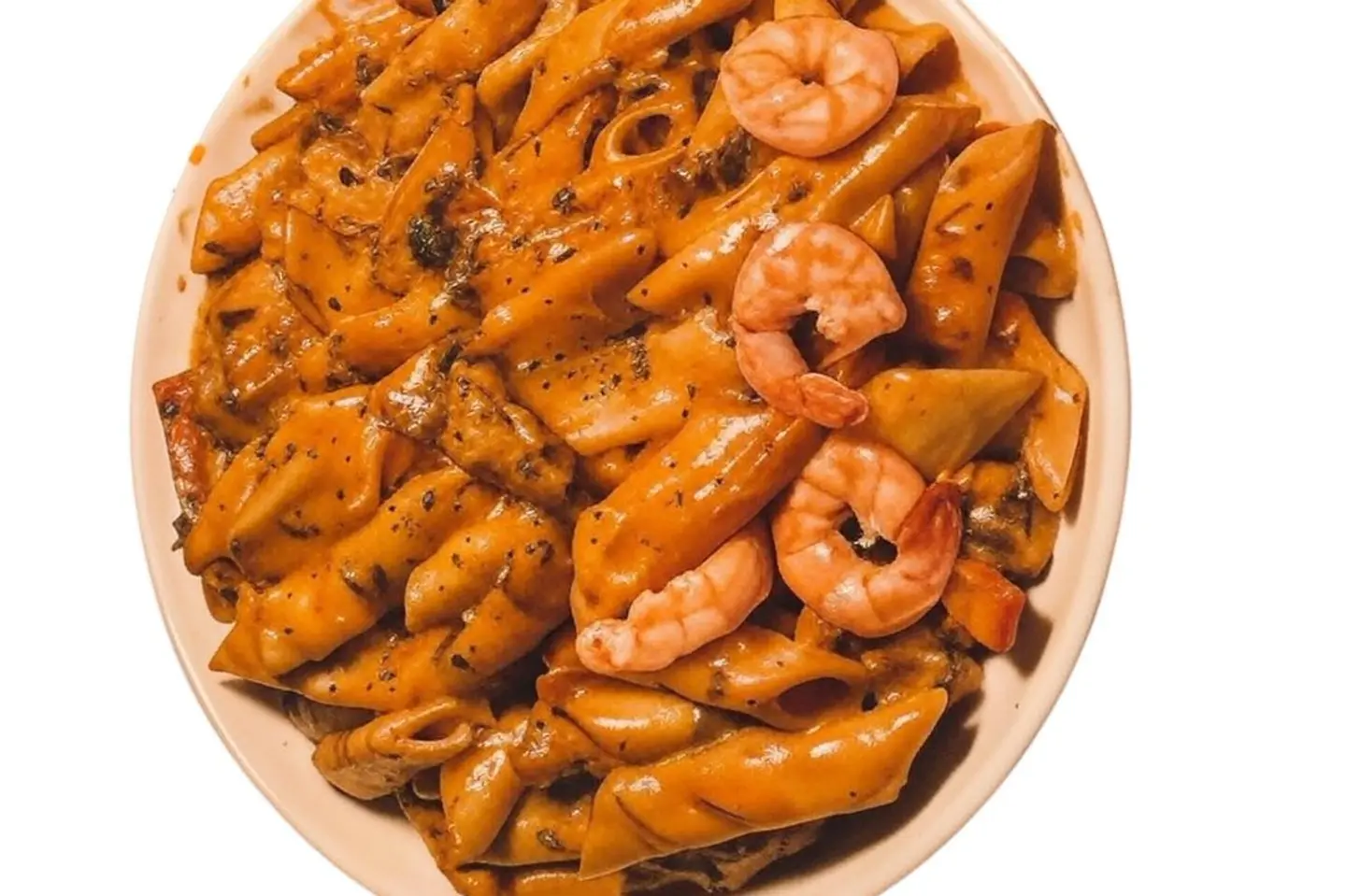 باستا مشكل دجاج, نقانق, روبيان