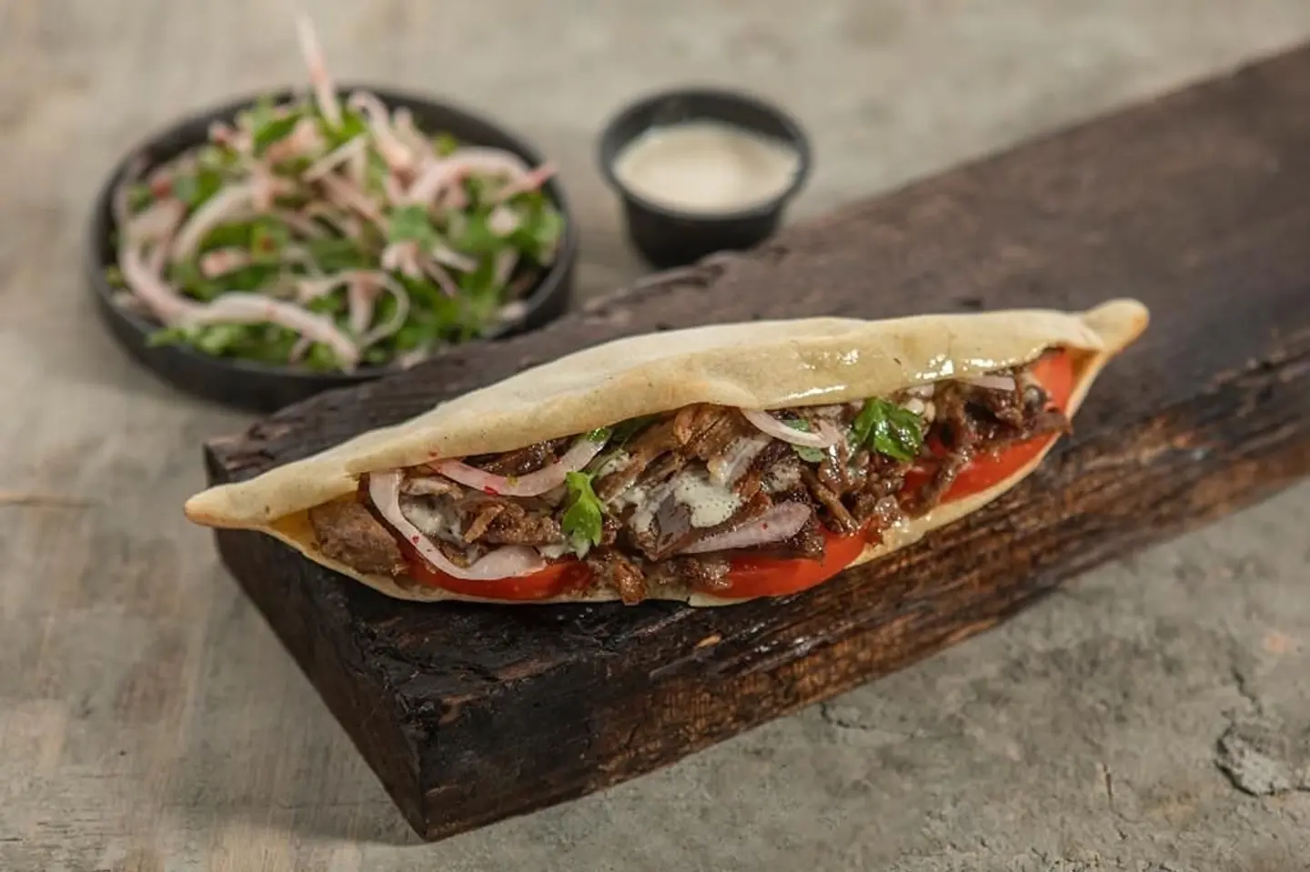 Meat With Fresh Bread