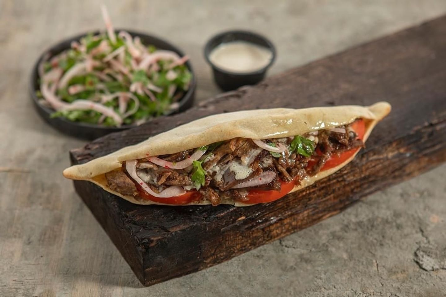 Meat With Fresh Bread