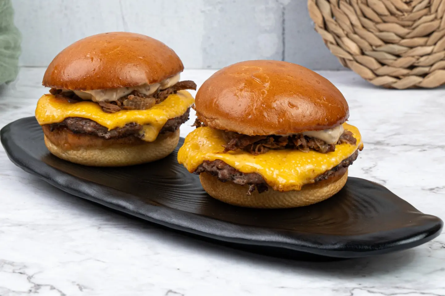 Mini Slider Burger Cherry Sauce