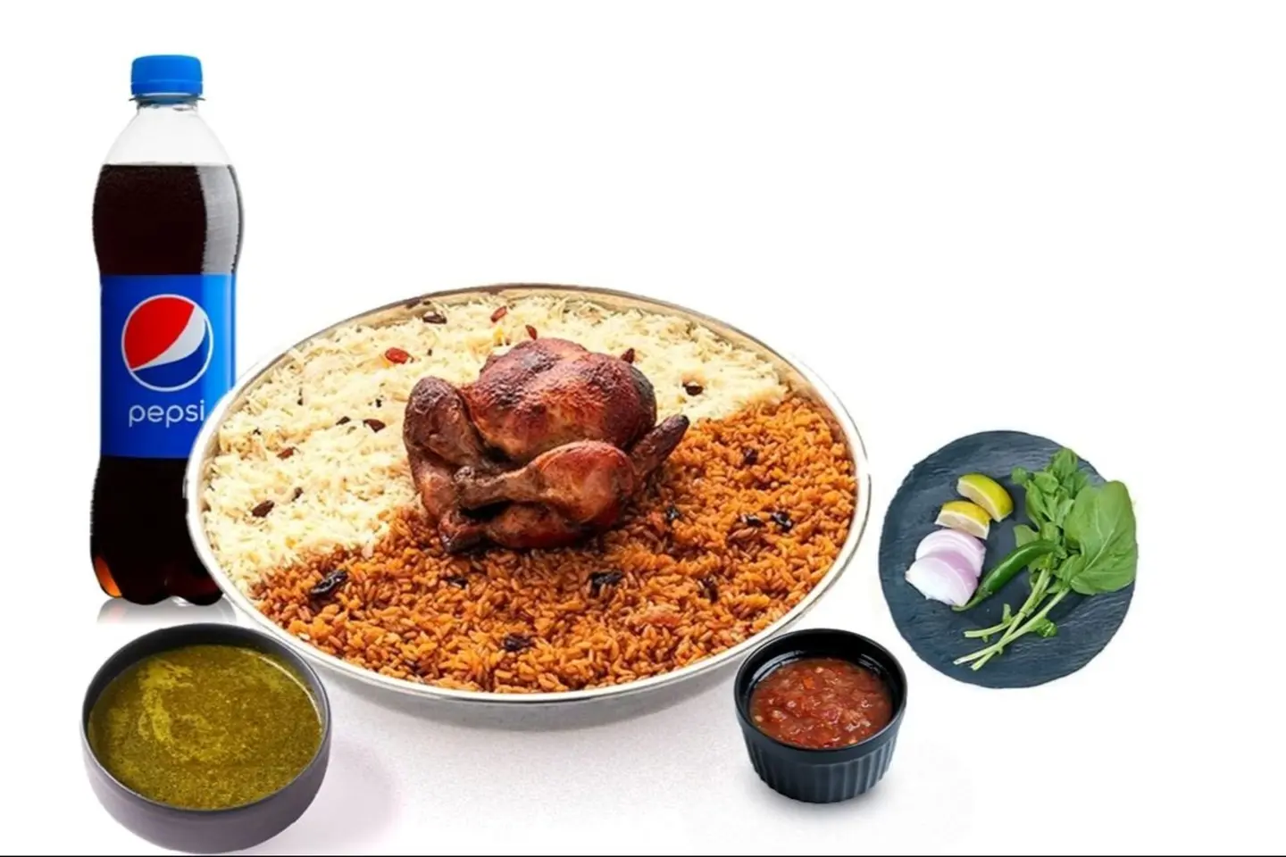 Whole Grilled Chicken With Rice
