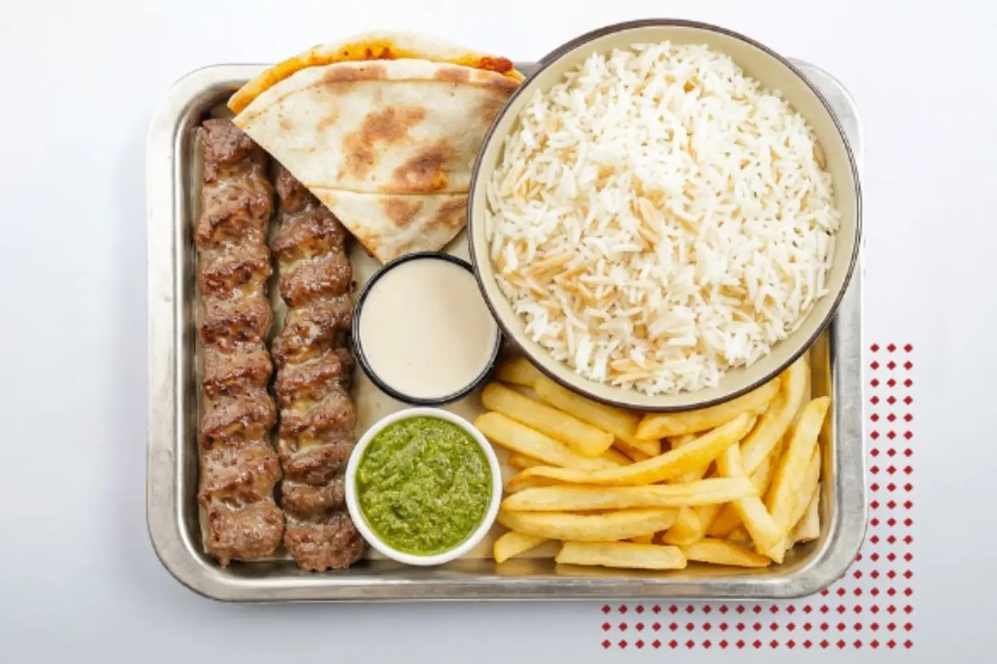 Choose Your Own Kebab Meat Platter ( 3 Skewers )