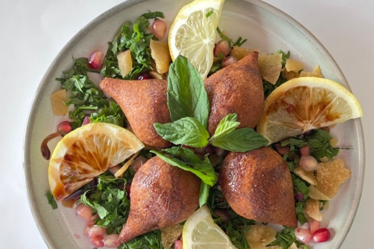 Chicken Kibbeh With Vegetables