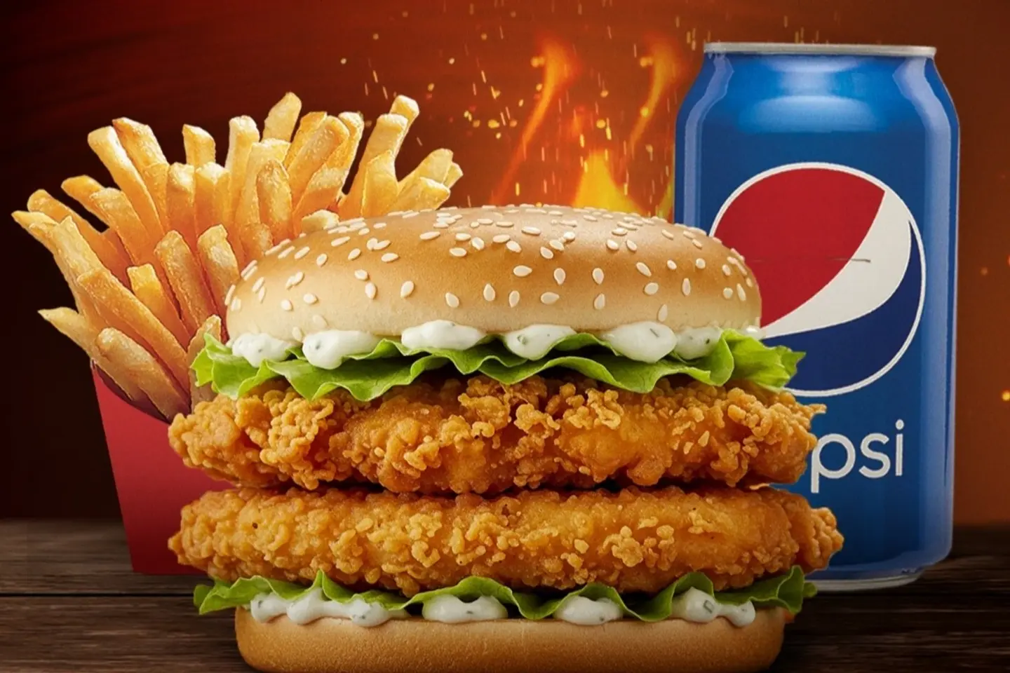 وجبة دبل زنجر