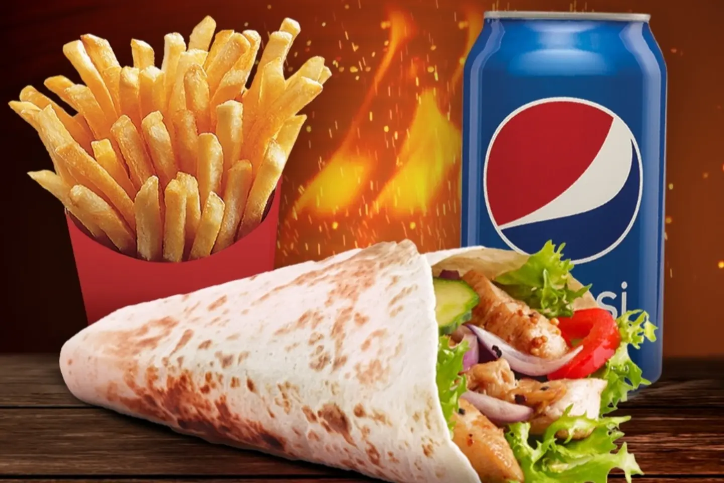 وجبة ساندوتش مسحب دجاج