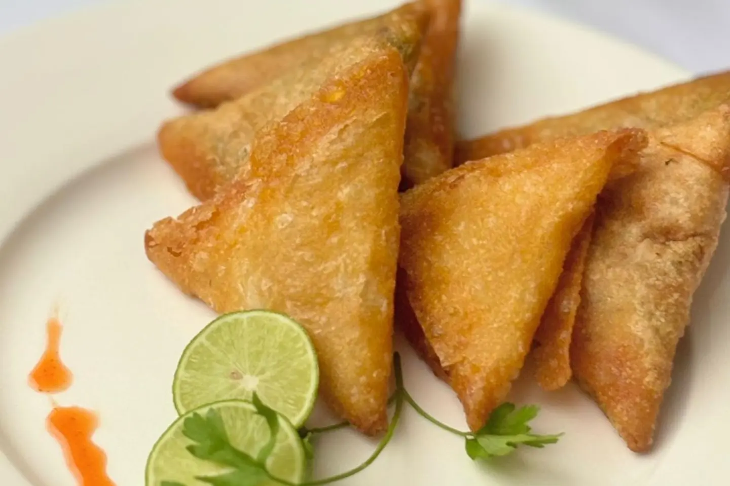 سمبوسة دجاج مفرزنة – بالحبة