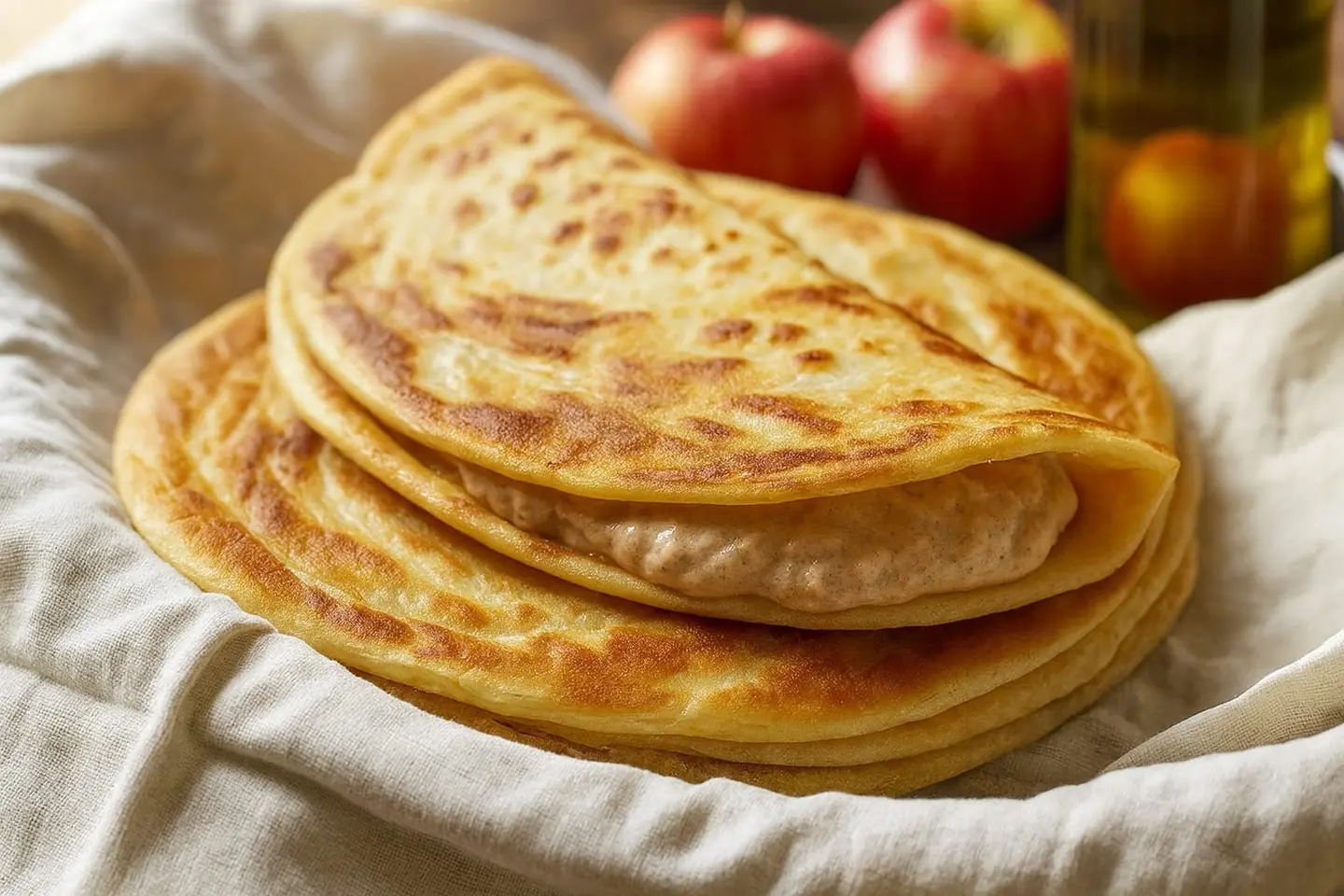 شباتي التفاح و الجبنة الكريمية