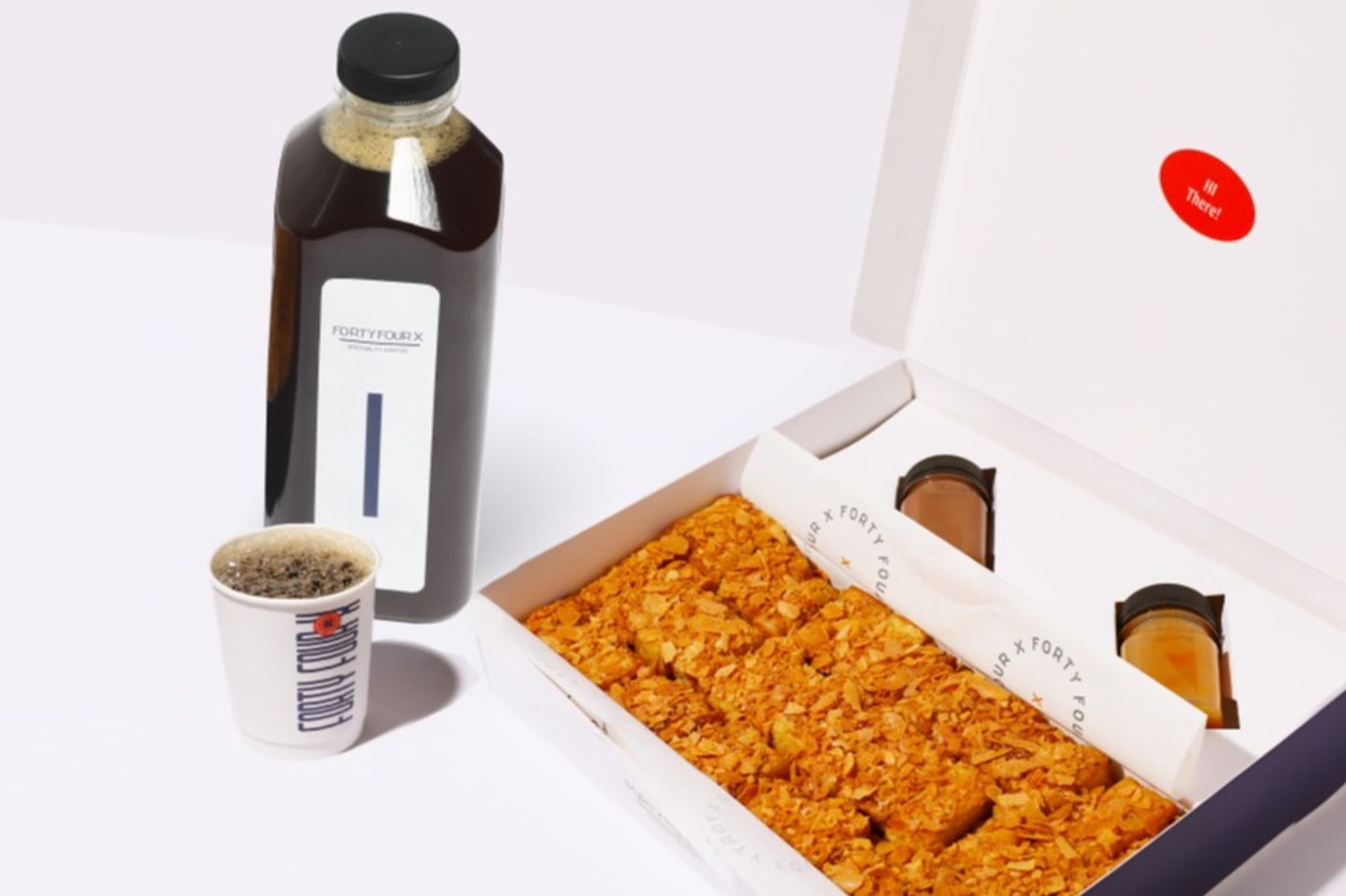 French Toast Box With A Gallon Of Cold Brew Coffee