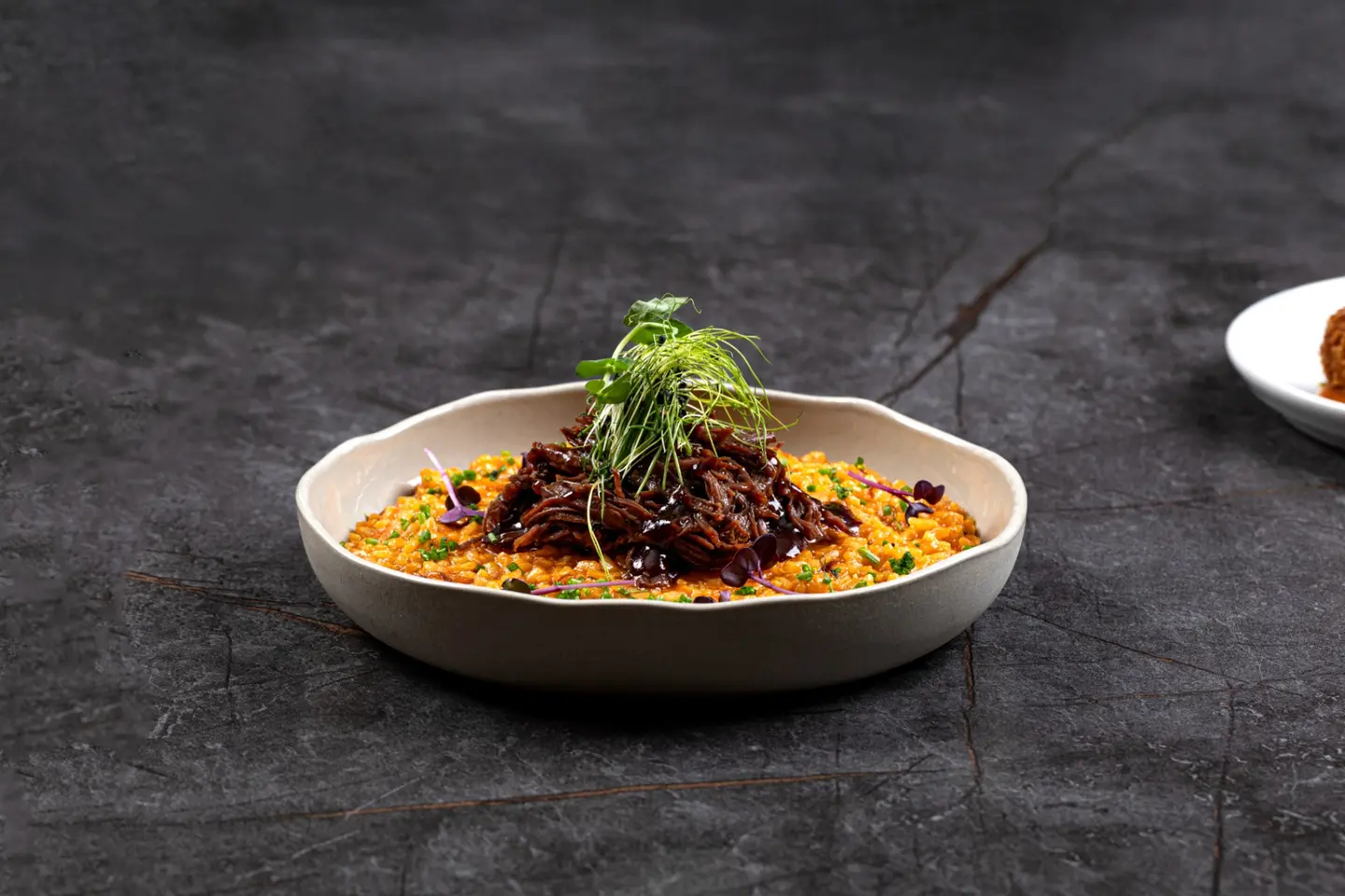 Slowly Cooked Short Ribs With Rice