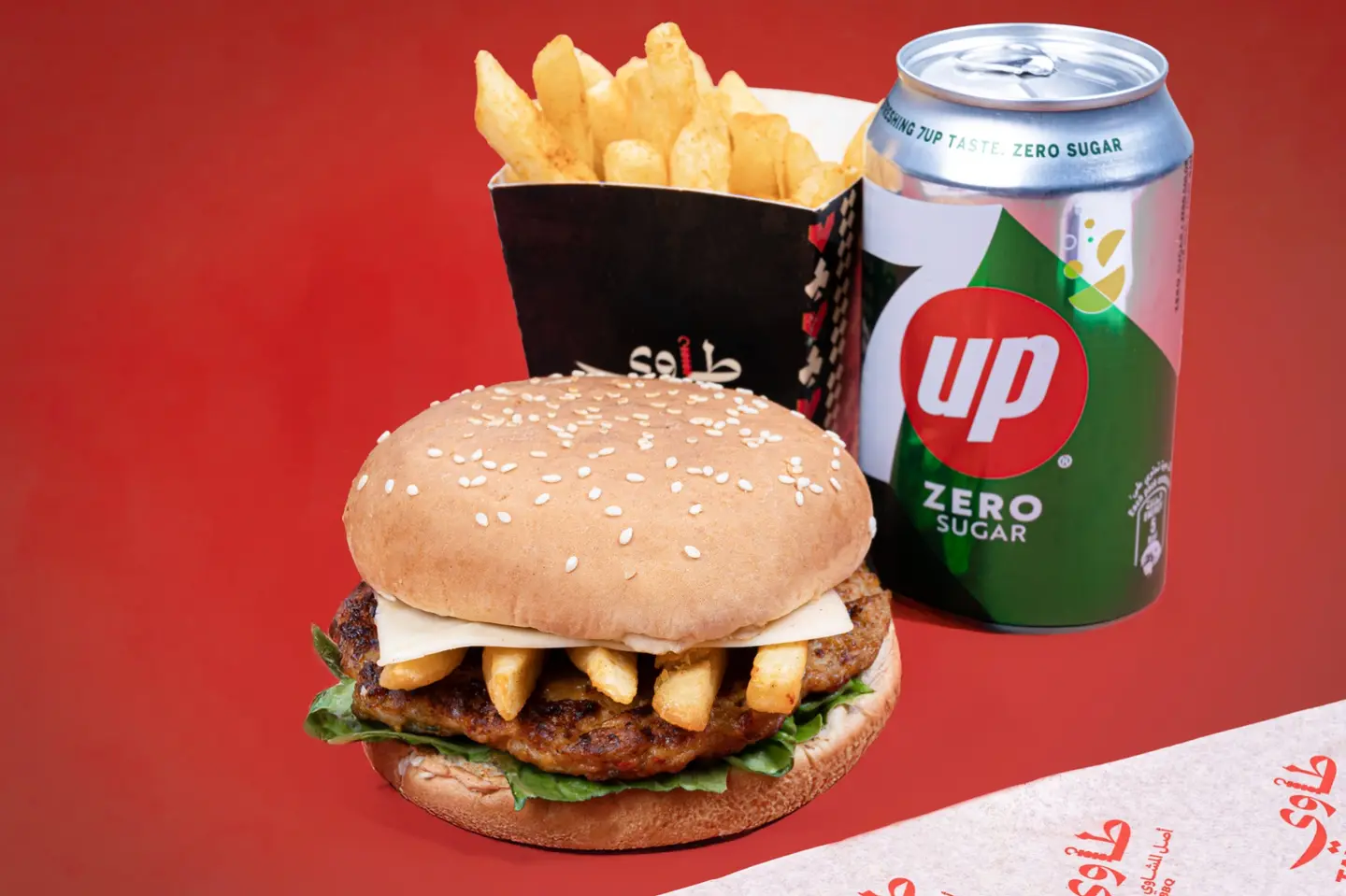 وجبة برجر دجاج