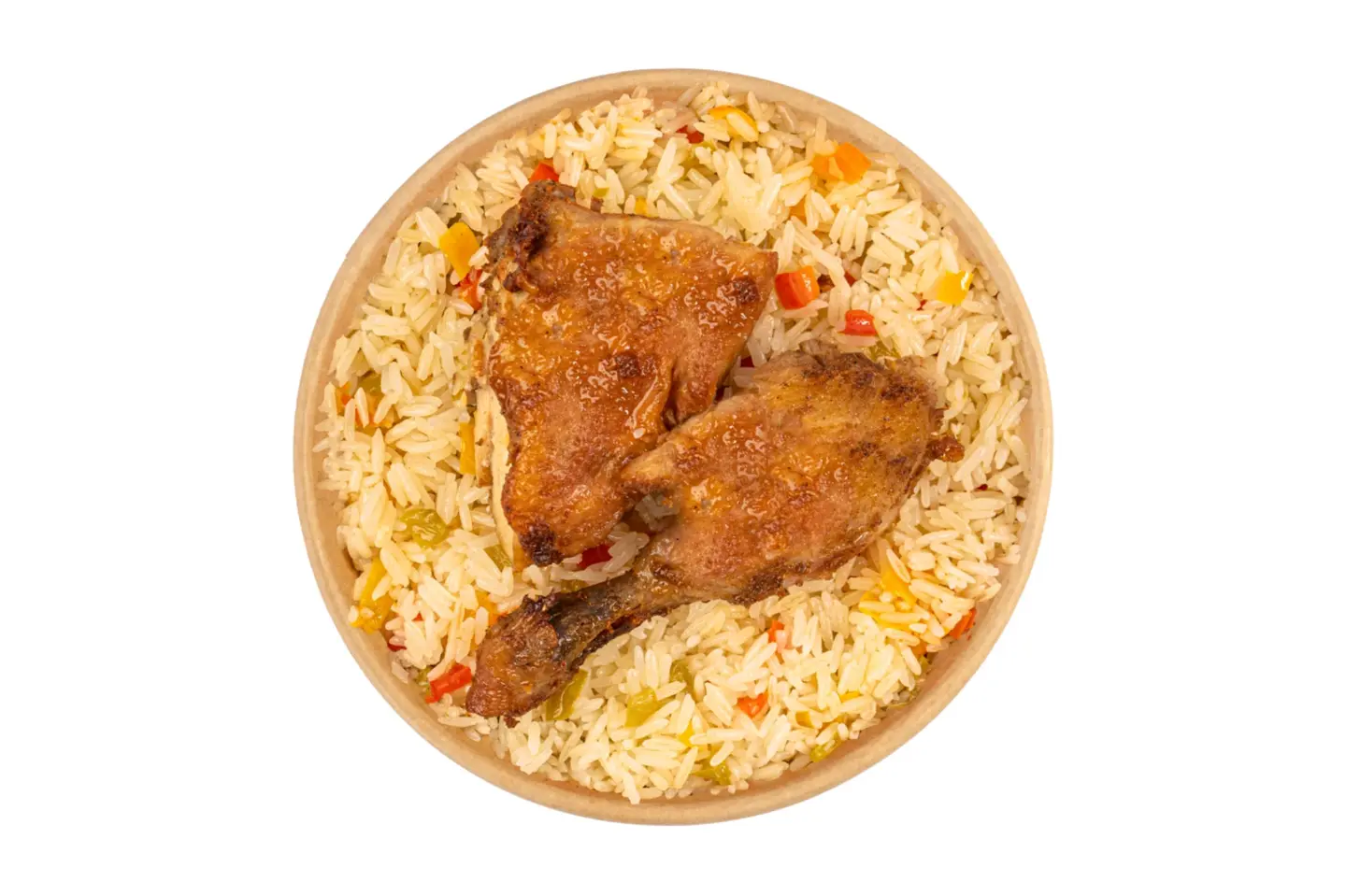 Chicken Tabaka With Rice