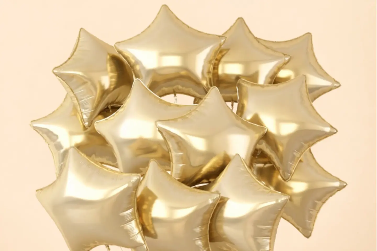 بالون نجمة ذهبية هيليوم