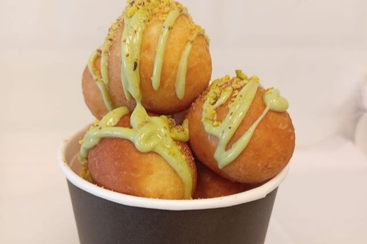 Logaimat With Cheese And Pistachio