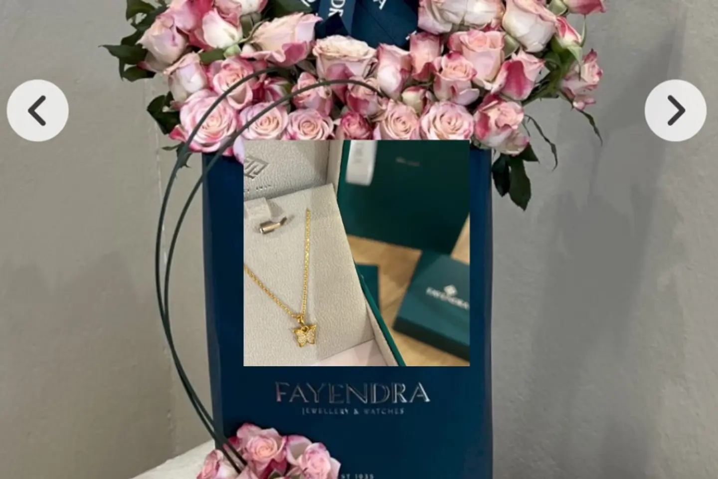 سلسال فايندرا مع ورد بالكيس