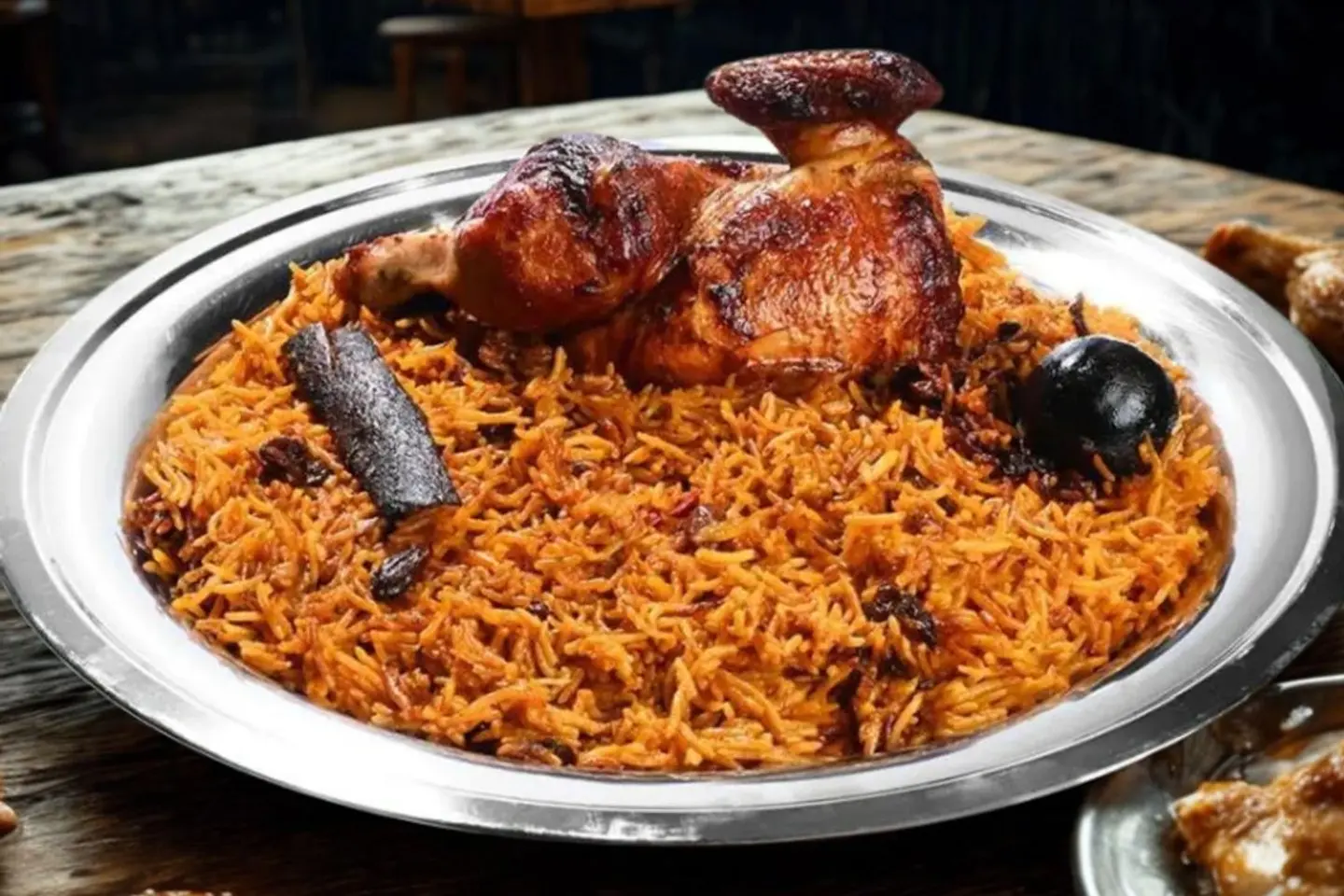 Half A Grilled Chicken With Rice