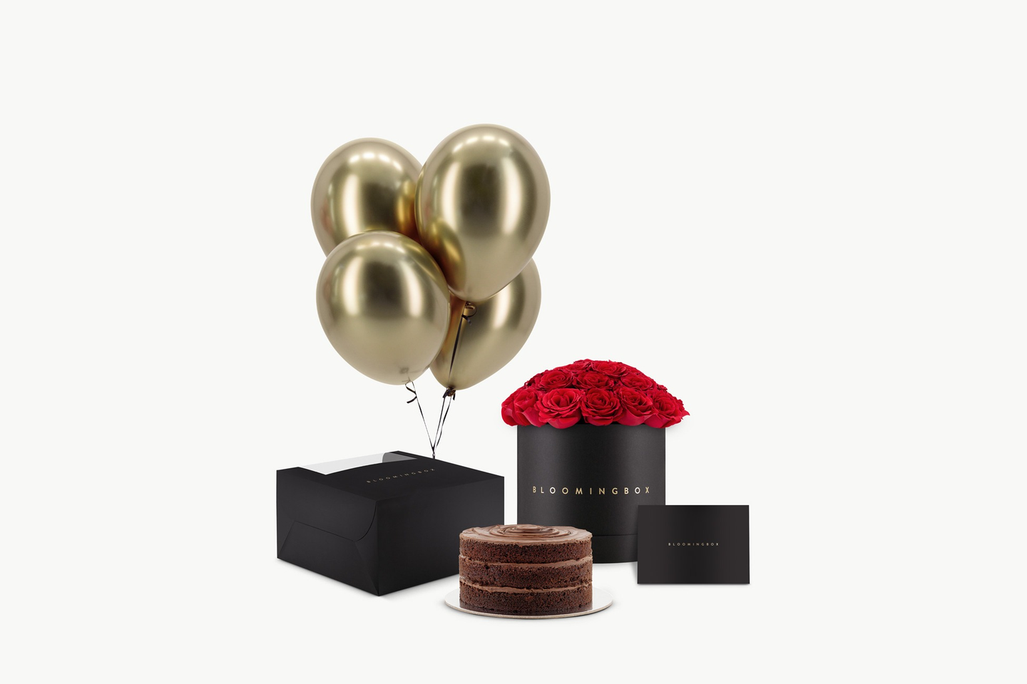 بوكس روز مع كيك شوكلاتة الفدج