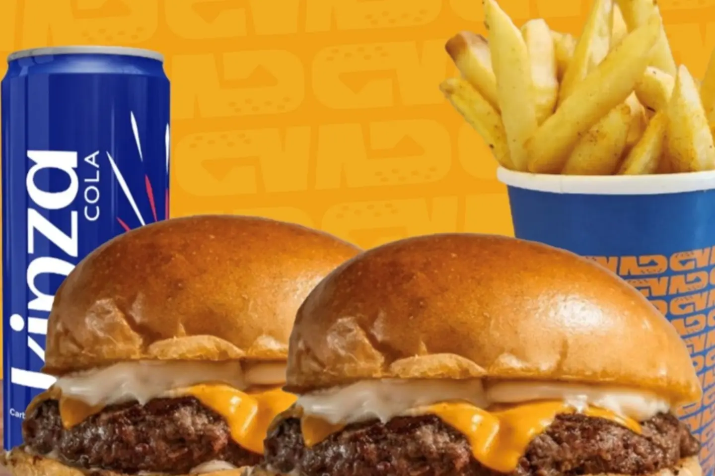 2 Burgers With 2 Fries And 2 Chicken Tenders