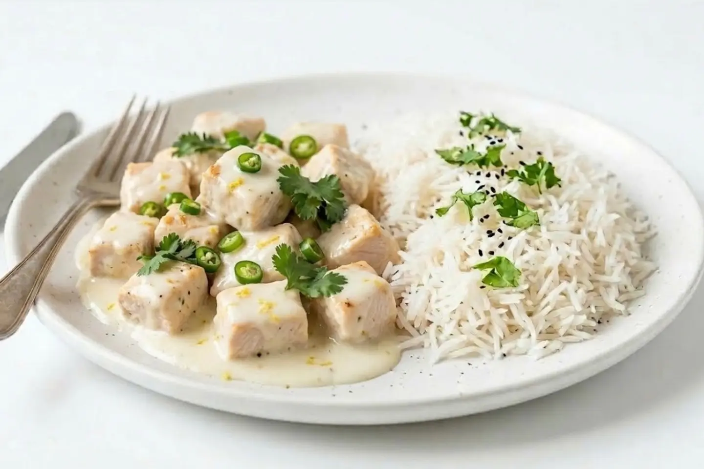 دجاج بكريمة الليمون مع نوعك المفضل من الكارب