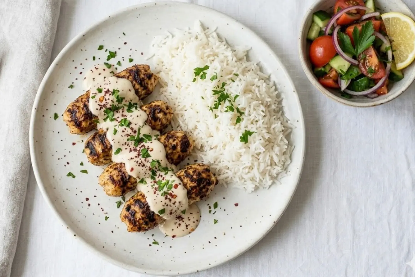 كفته دجاج بالطحينه مع نوعك المفضل من الكارب