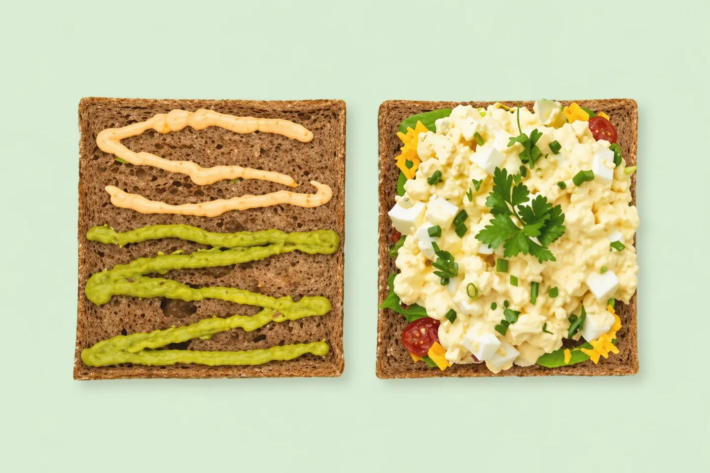 ساندويتش سلطة بيض