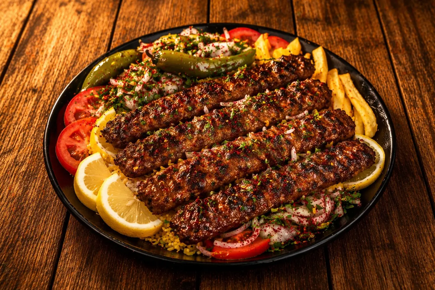 كباب لحم ( 3 اسياخ )