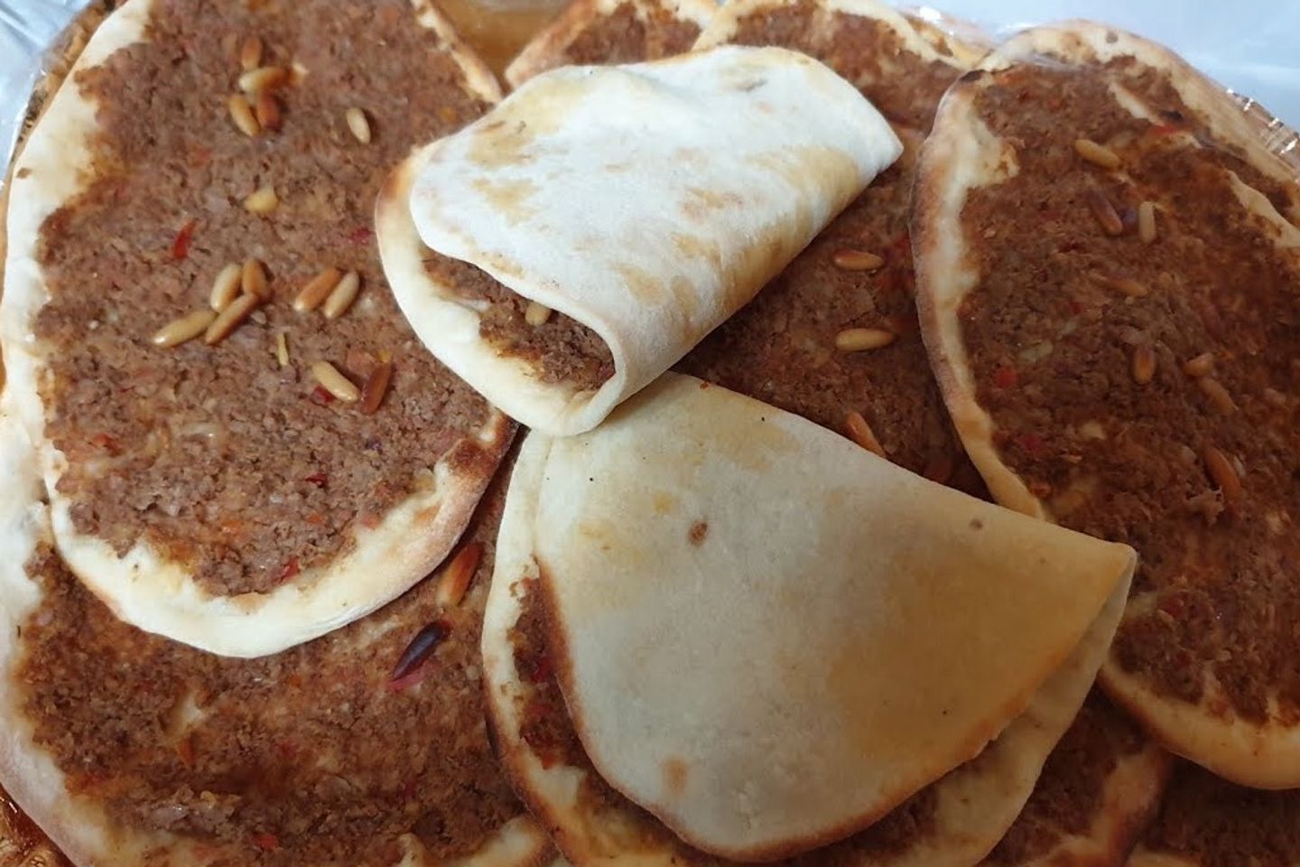 Sfiha With Pomegranate Molasses