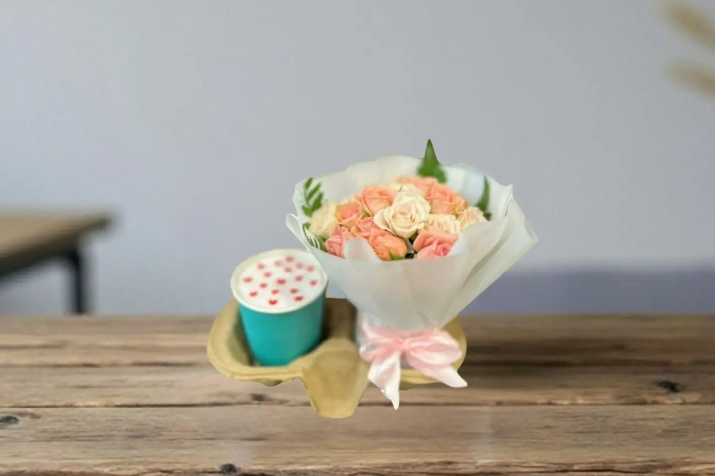 Cupcake With Mini Bouquet