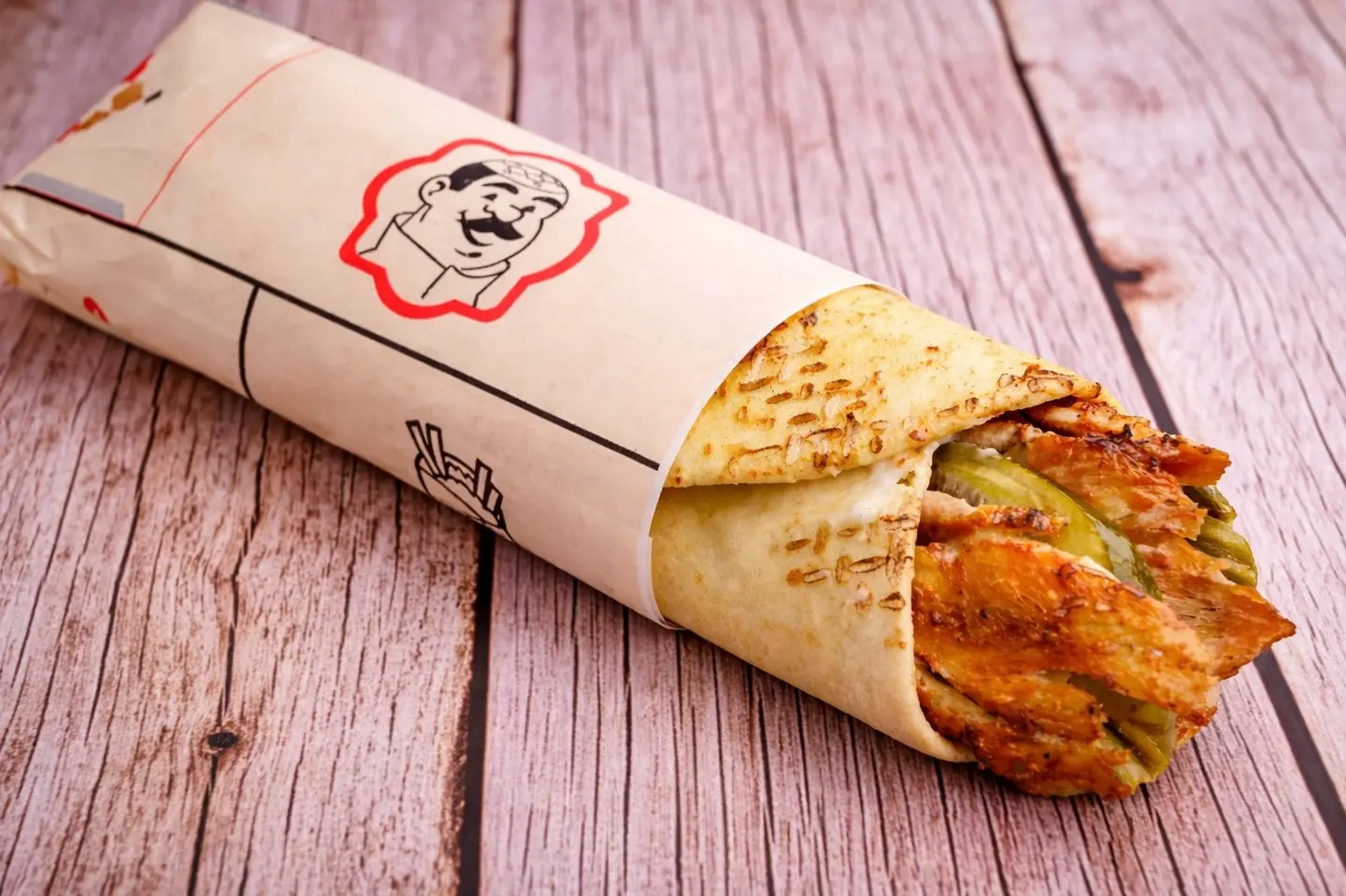 شاورما خبز عادي