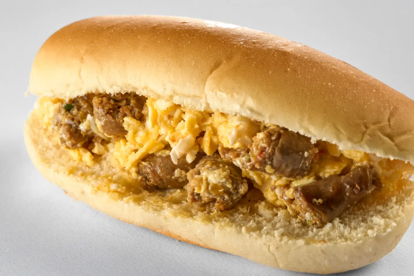 Eggs With Sausage Sandwich