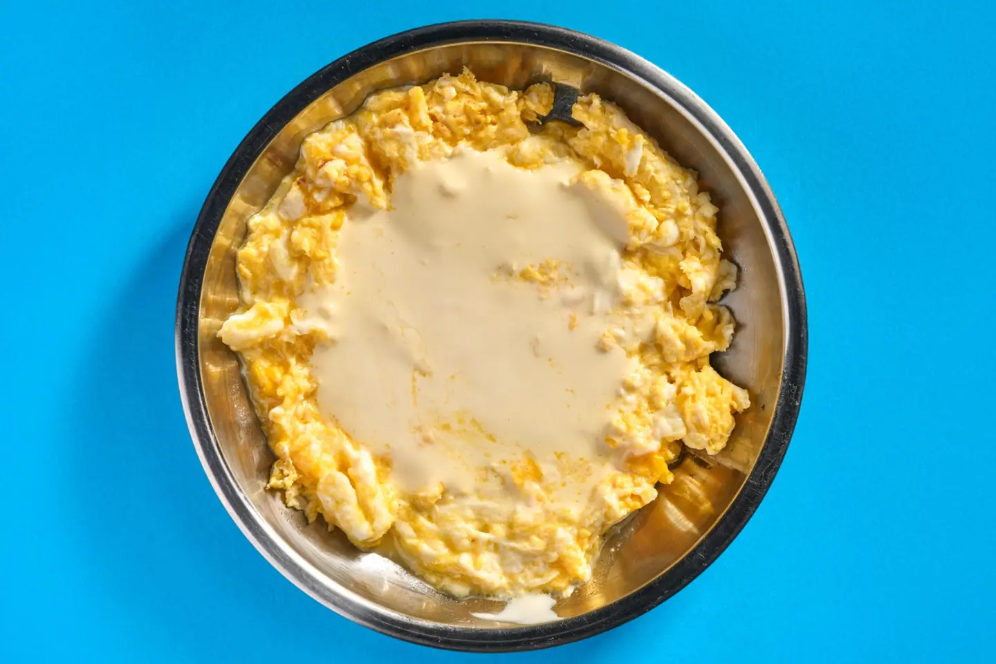 Fried Eggs With Cheese Dish