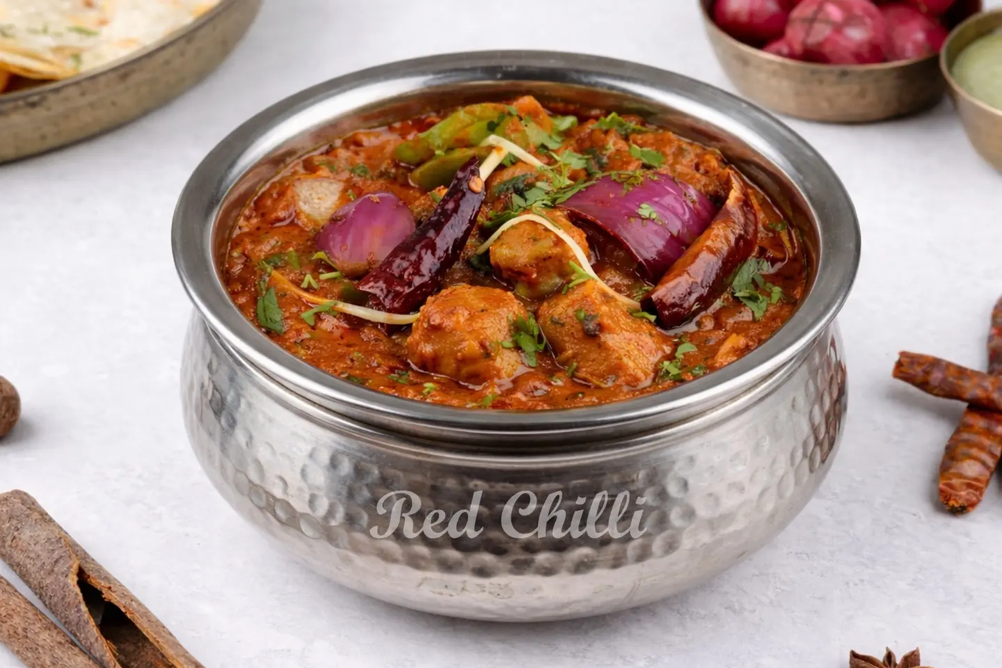 الدجاج  بطبق الكاري