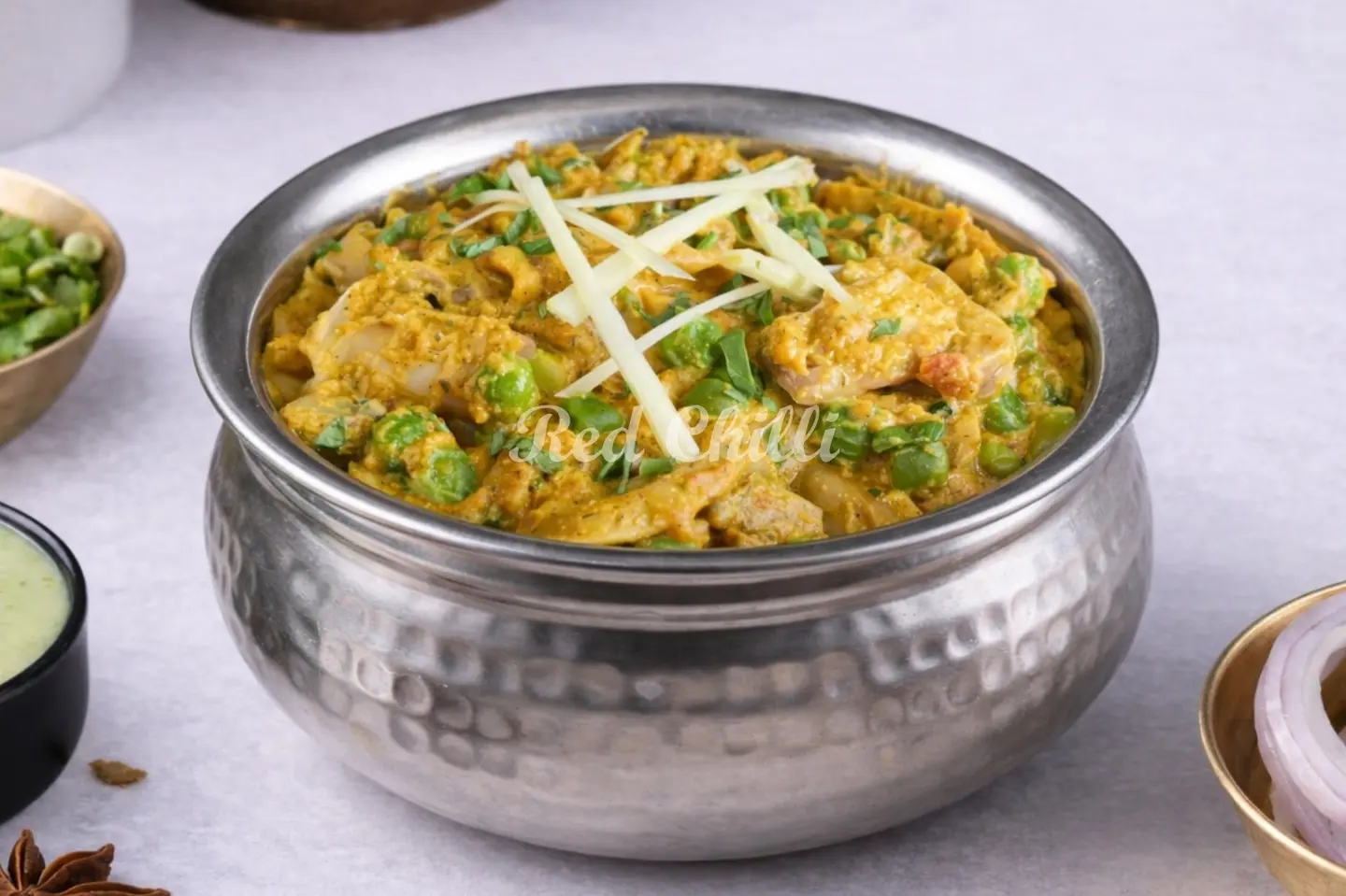 مسالا الفطر والبازلاء