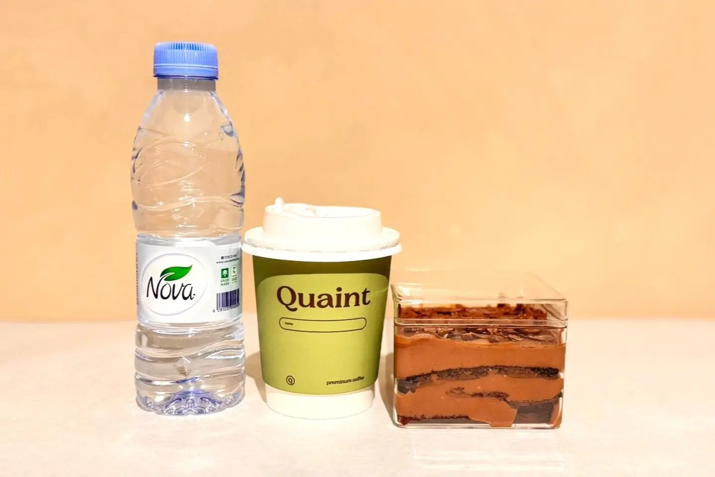 كامبو أوفر - 1 سلايس شوكو ماربل 1 كوفي داي سمول 1 ووتر