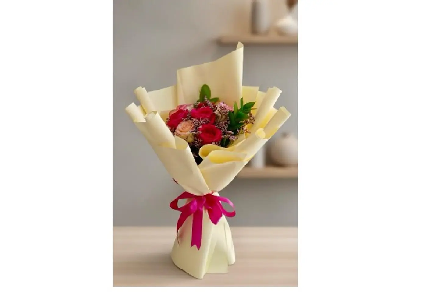 Eight Roses With Accessories 335