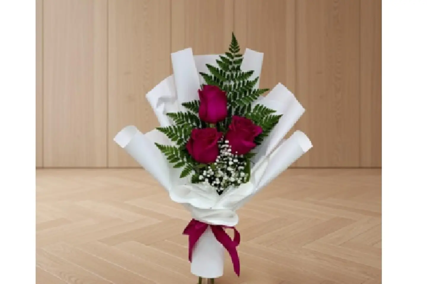 Three Roses With Accessories 343