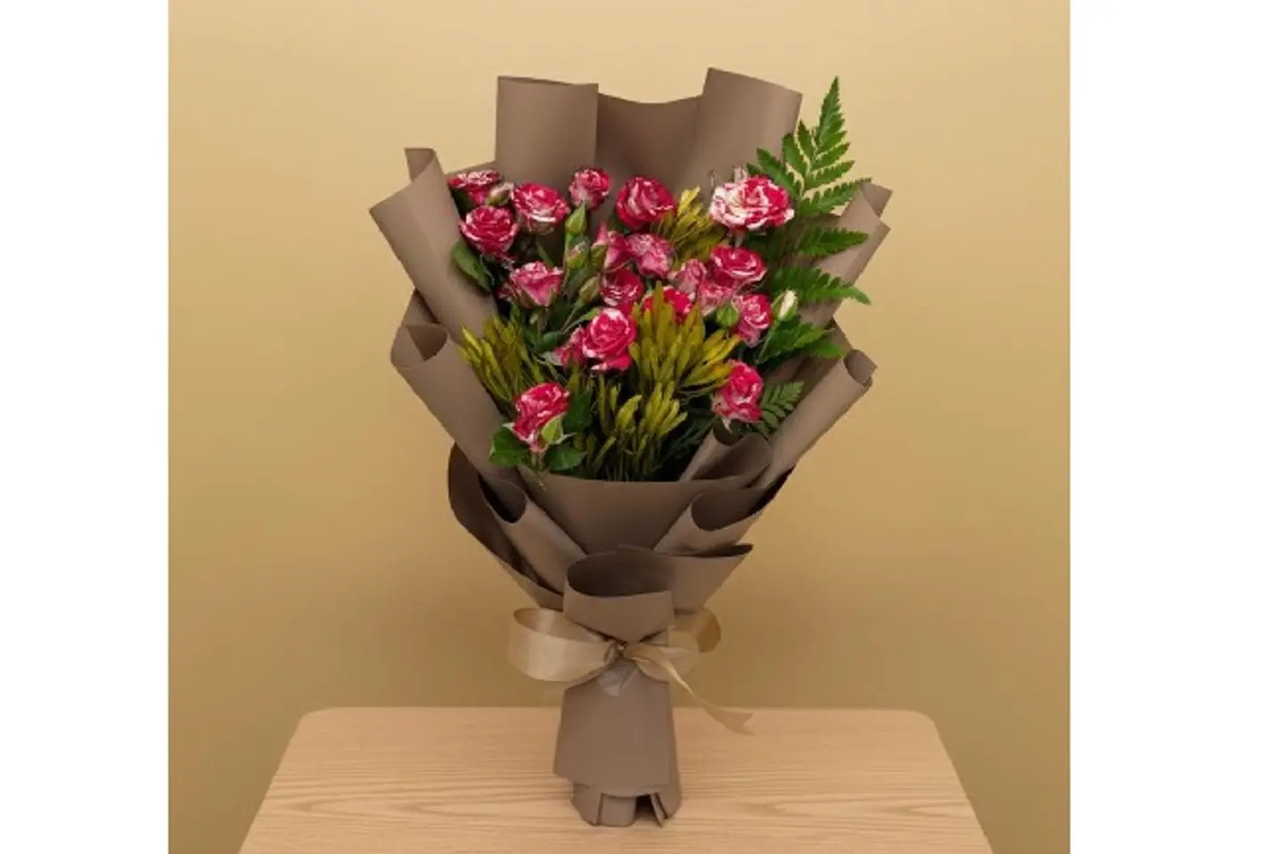 Three Spray Roses With Accessories 347
