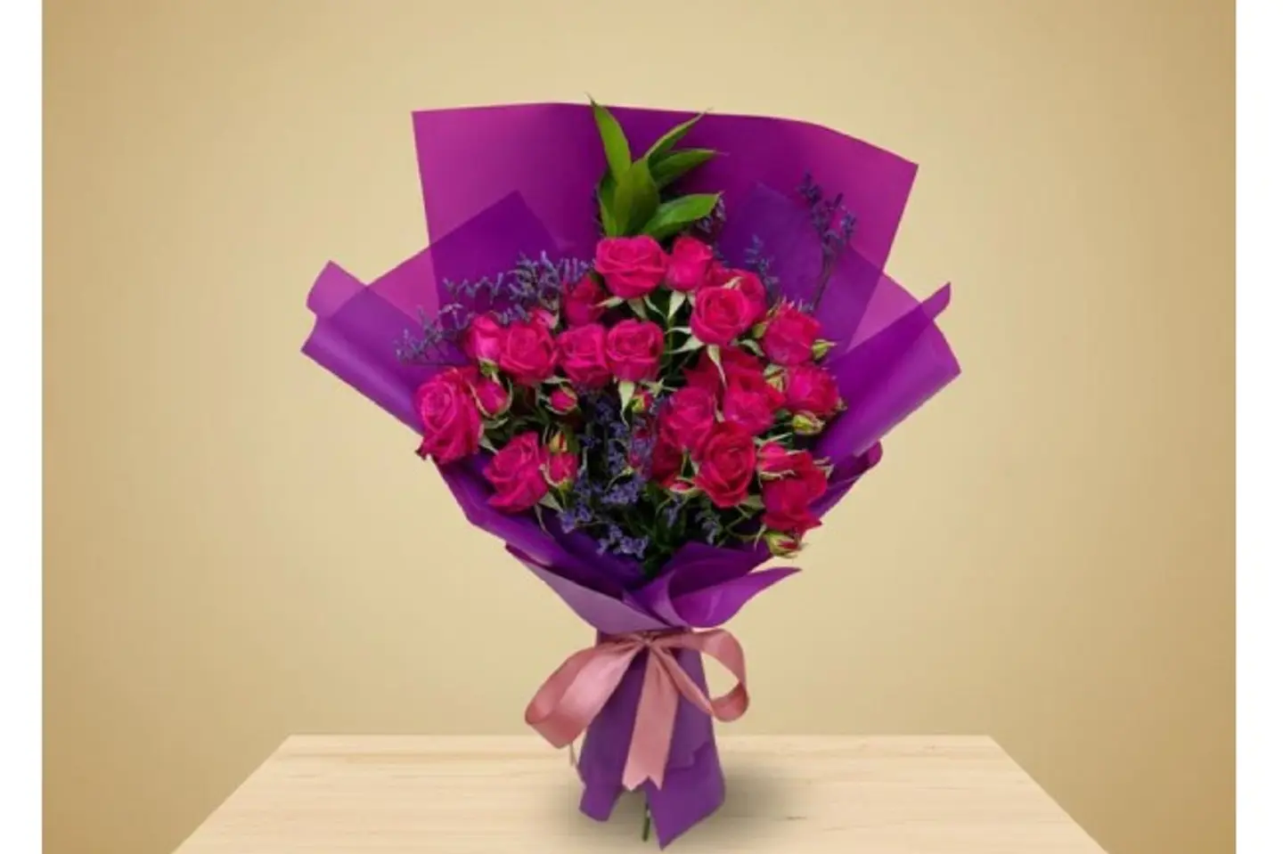 Three Spray Roses With Accessories 348