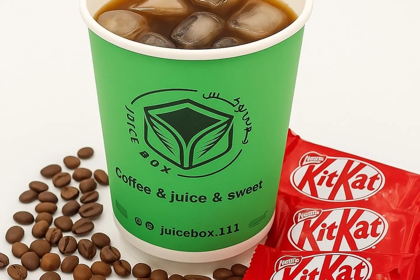 قهوه مقطره كولومبيه بنكهة الكيتكات - حار