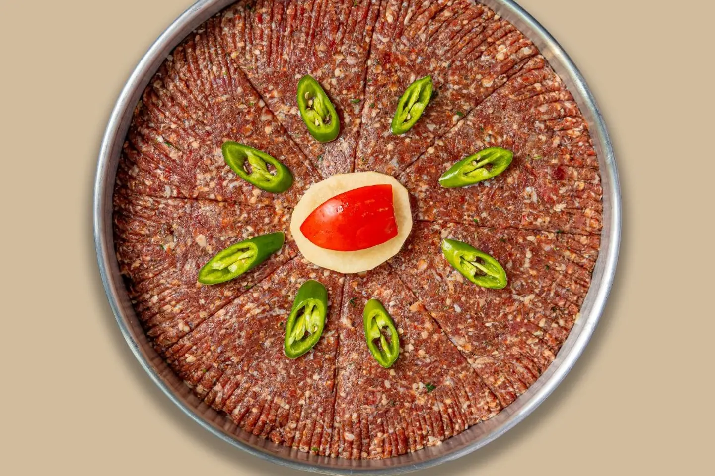 Kofta Tray With Potatoes Ready For The Oven