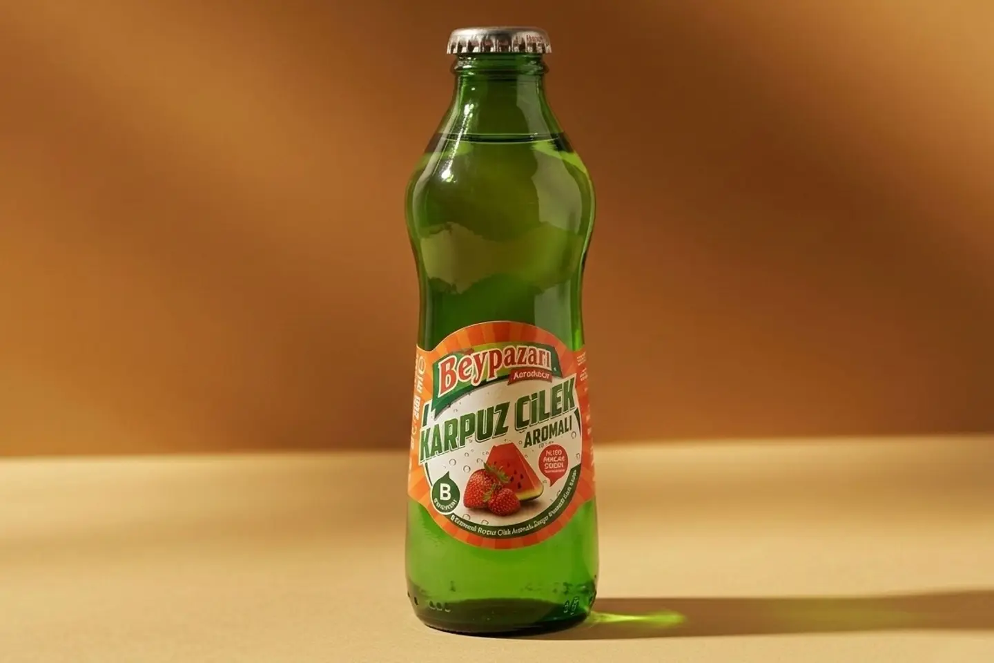 مياه غازية فراولة + بطيخ