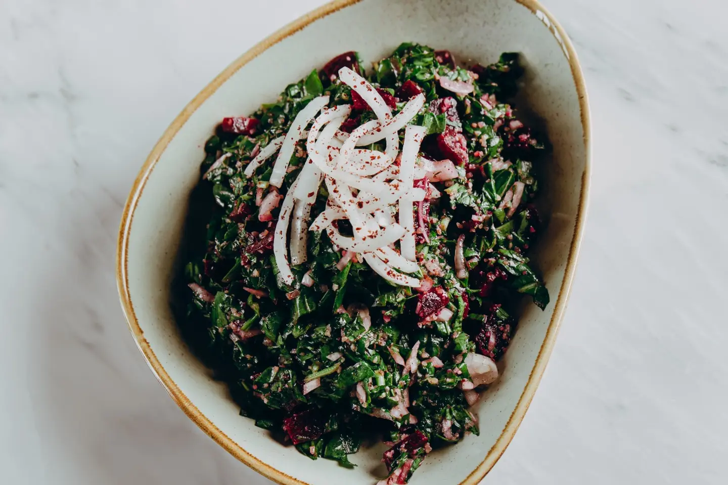 تبولة جرجير بالشمندر