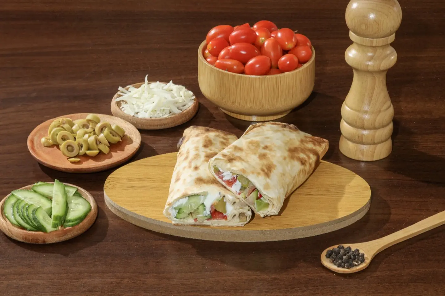 زعتر مع خضار