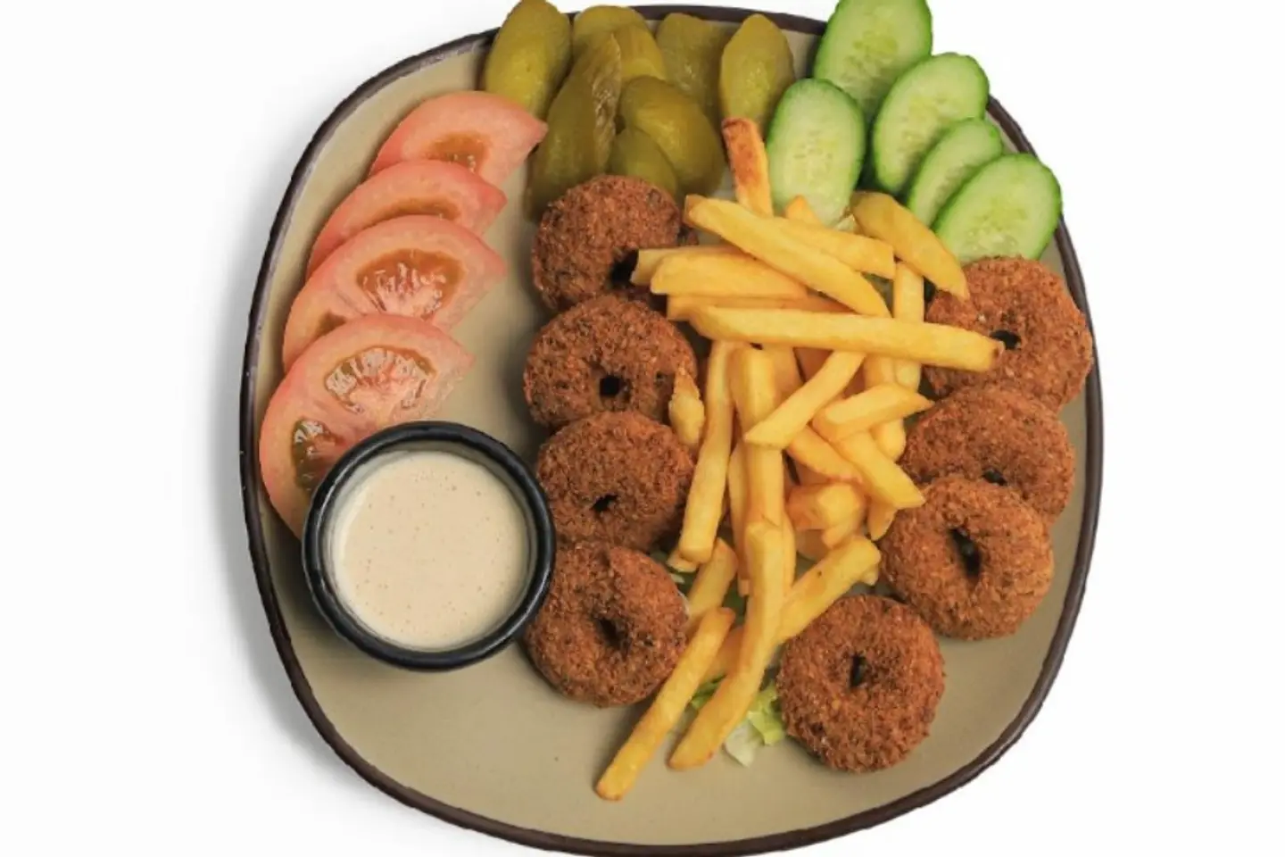 صحن فلافل سادة